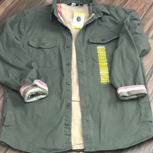 Lands End Mens Lined Button Down Shirt